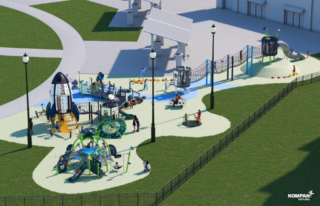 Rendering of Tot Lot Playground Coming Soon to Town Green | Peachtree Corners Town Center | Peachtree Corners, GA